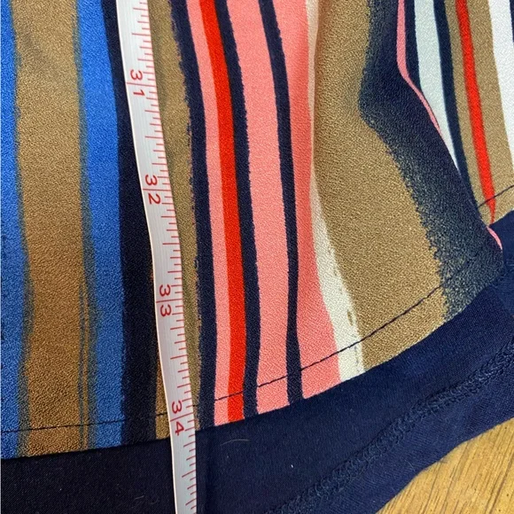 New York & Company Multicolor Striped Shirt Dress Sz M - Picture 6 of 9